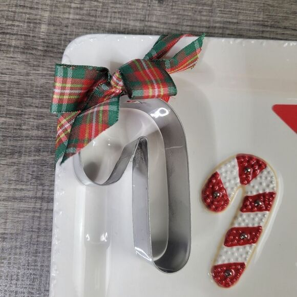 Hallmark Candy Cane‎ Sugar Cookie Recipe Plate - Picture 2 of 5
